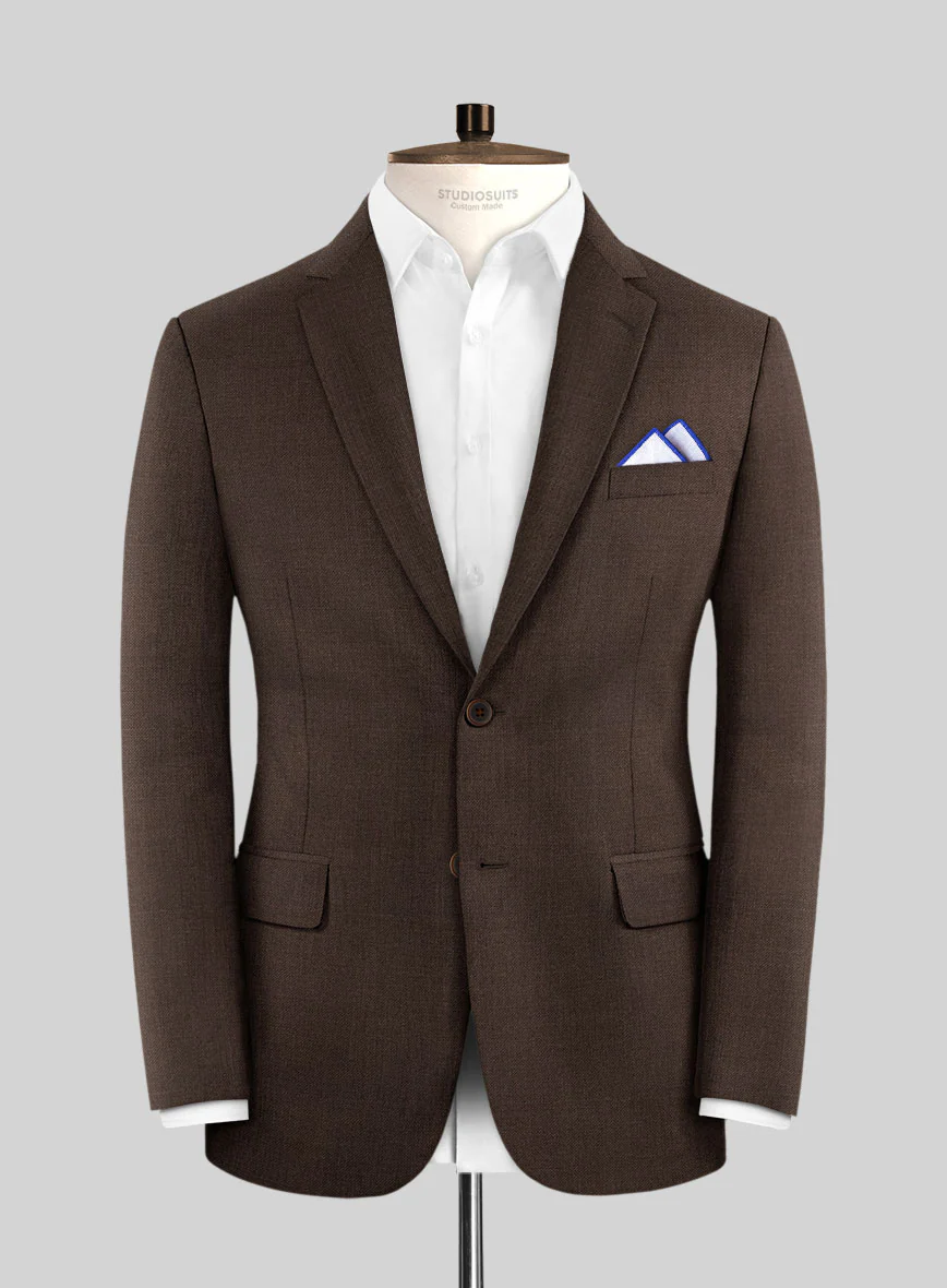 Fresco Brown Wool Suit - Image 3