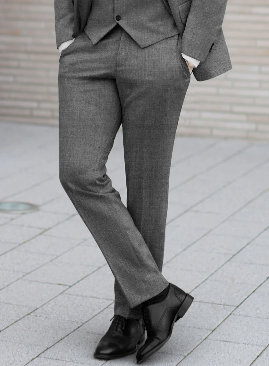 Fresco Gray Wool Pants - Image 2