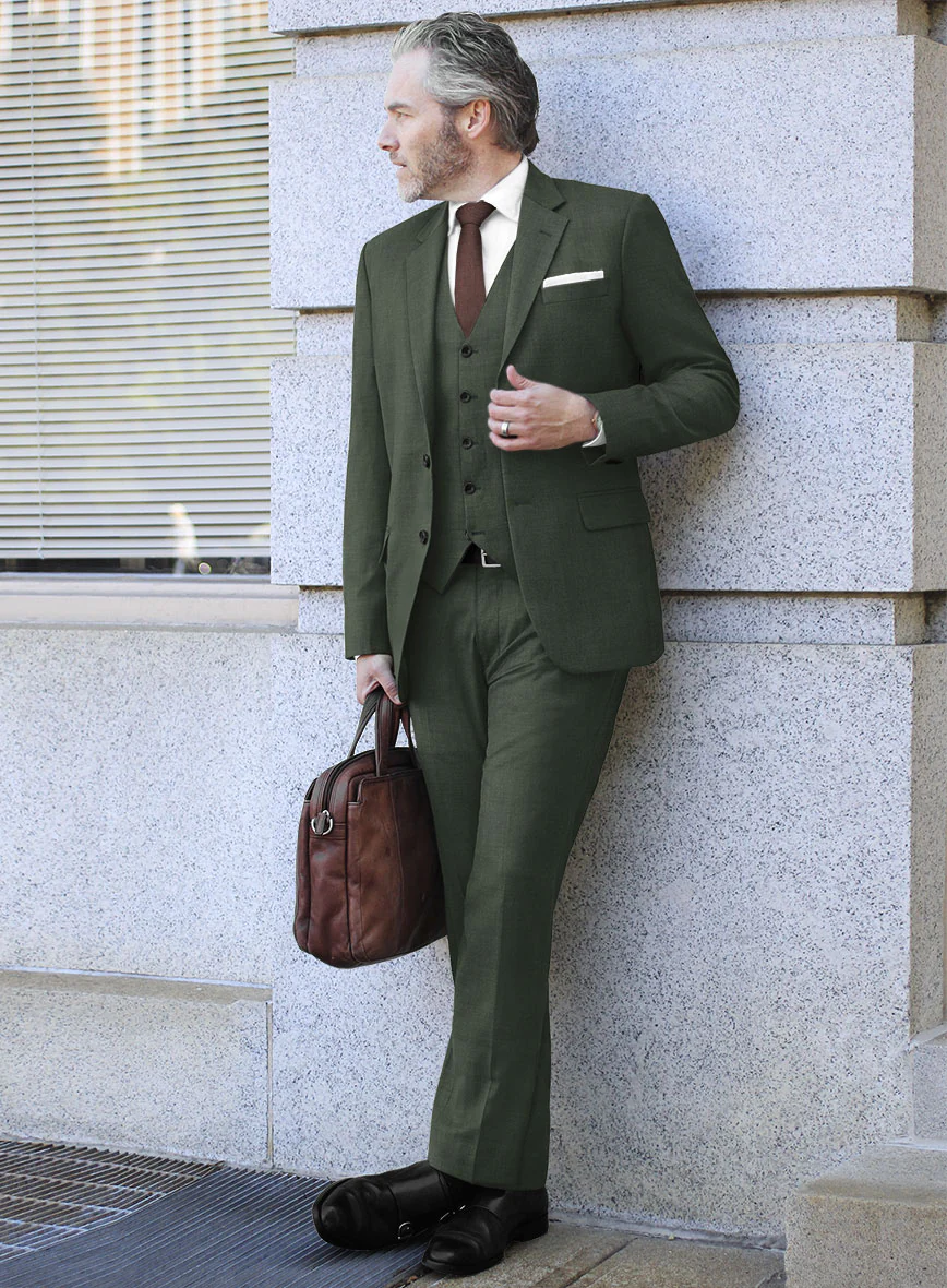 Fresco Green Wool Suit - Image 2