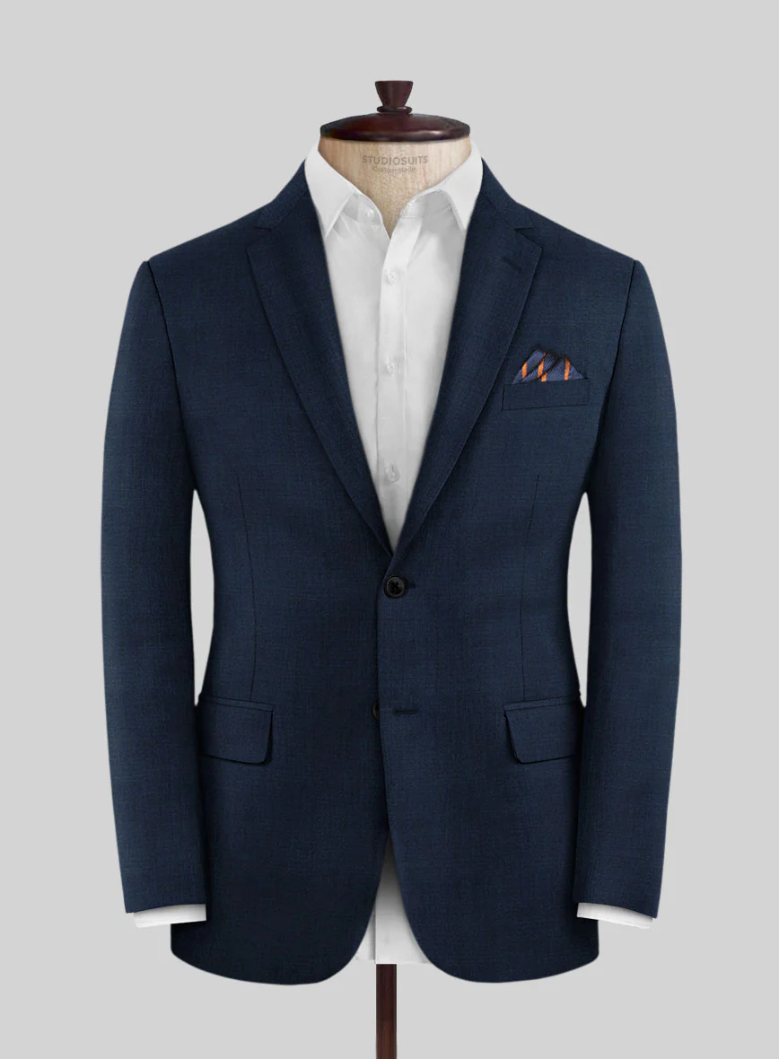 Fresco Island Blue Wool Suit - Image 3