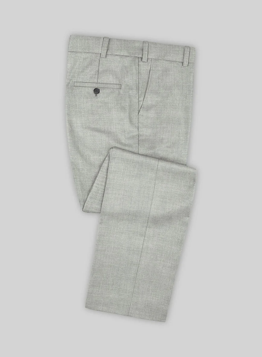Fresco Light Gray Wool Suit - Image 4