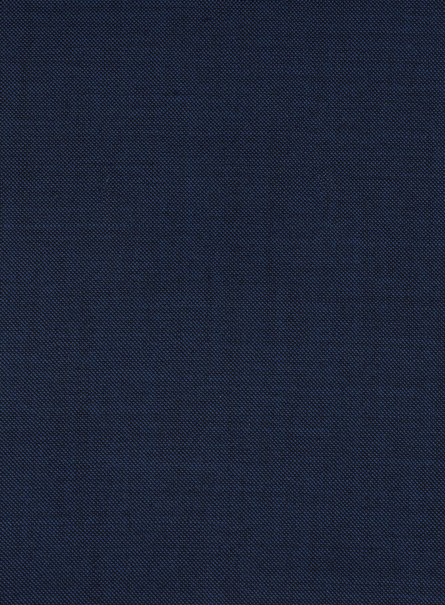 Fresco Mine Blue Wool Pants - Image 3