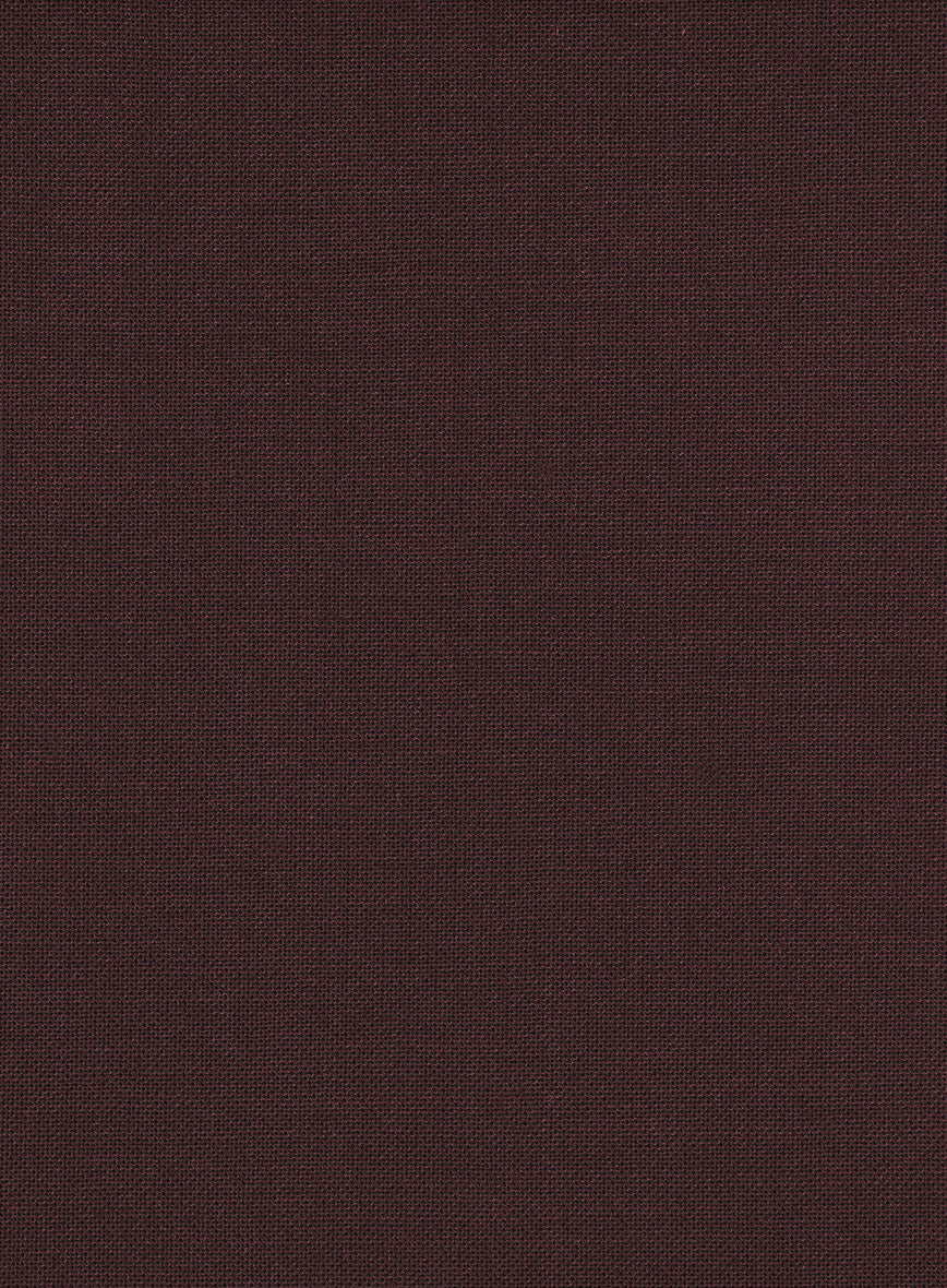 Fresco Wine Wool Pants - Image 3