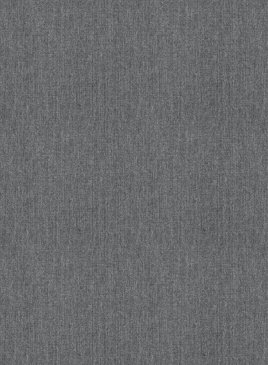 Frosted Mid Gray Terry Rayon Breezer Style Jacket - Image 2