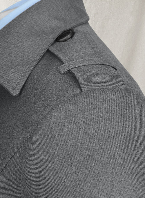 Frosted Mid Gray Terry Rayon Overstyle Jacket - Image 6
