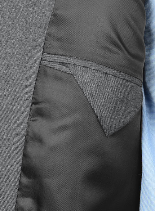 Frosted Mid Gray Terry Rayon Overstyle Jacket - Image 8