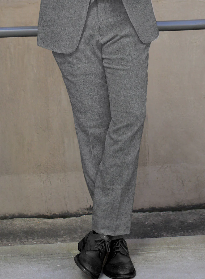 Frosted Mid Gray Terry Rayon Suit - Image 4