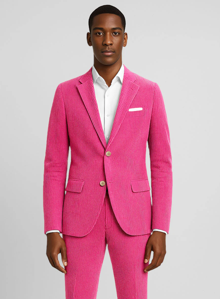 Fusica Pink Corduroy Jacket - Image 2