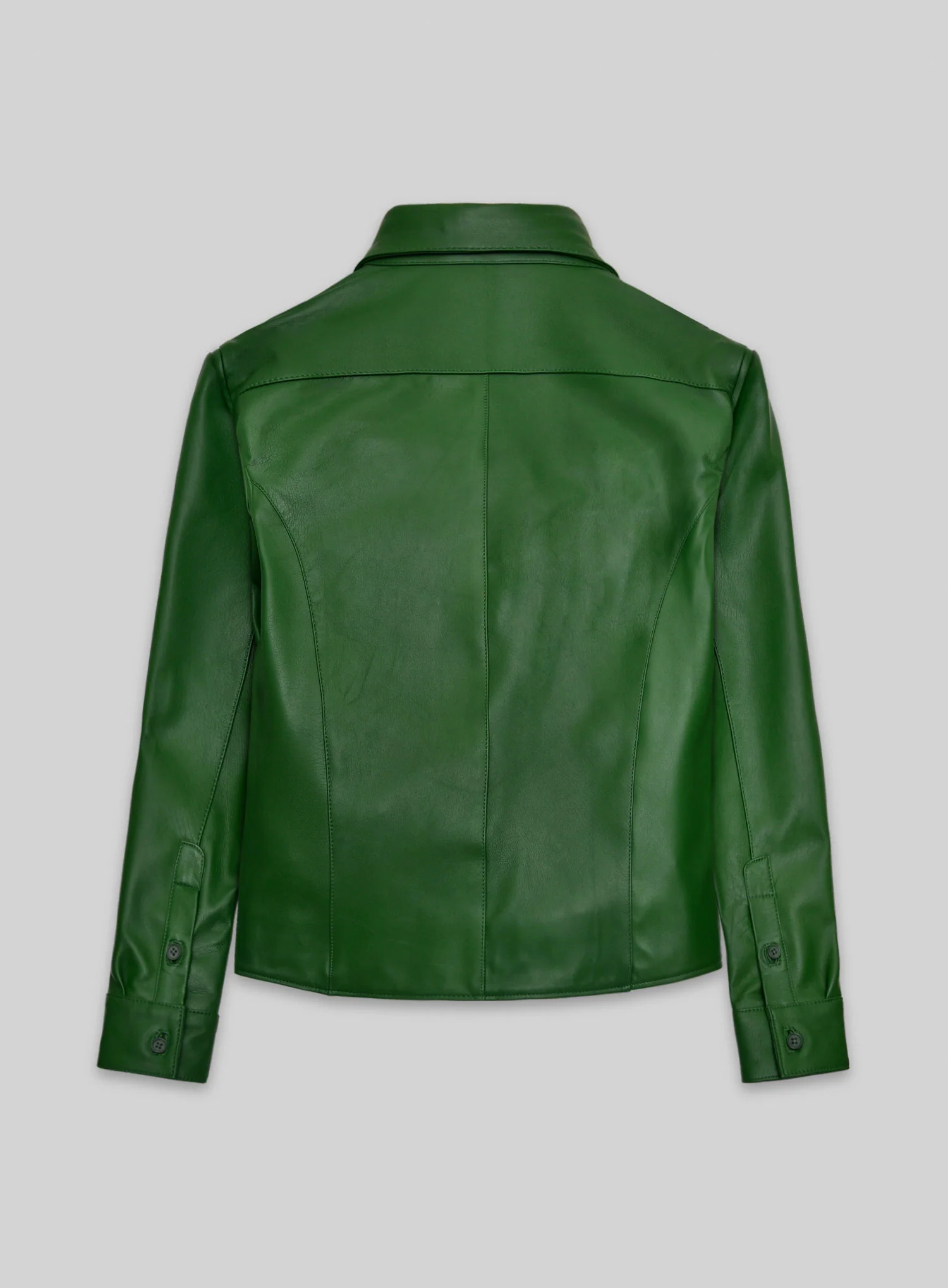 Galactic Brazil Green Leather Shirt - Image 3