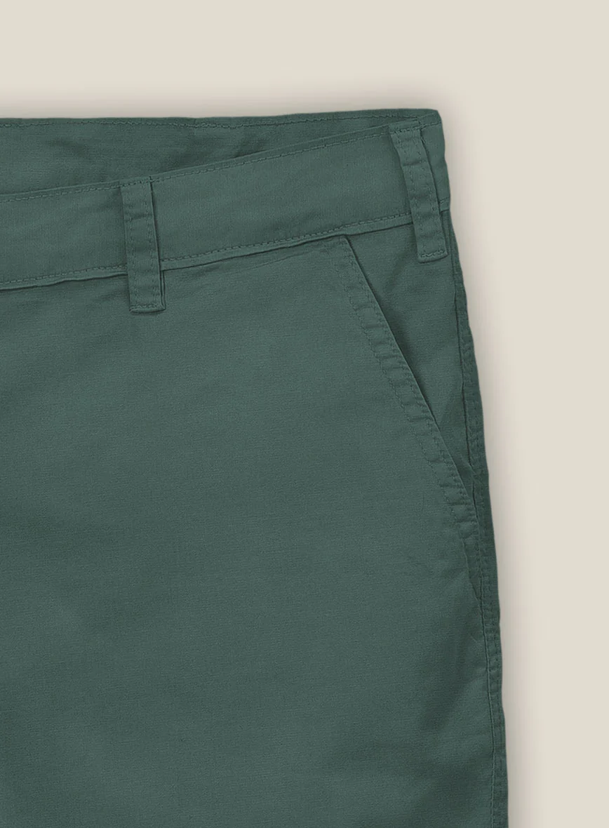 Gallo Green Stretch Chino Shorts - Image 4