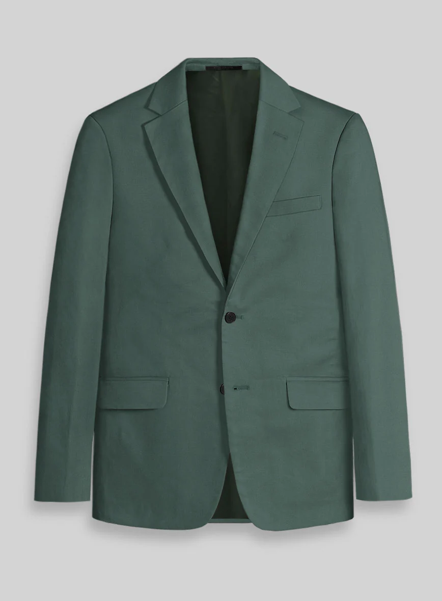 Gallo Green Stretch Chino Suit - Image 4