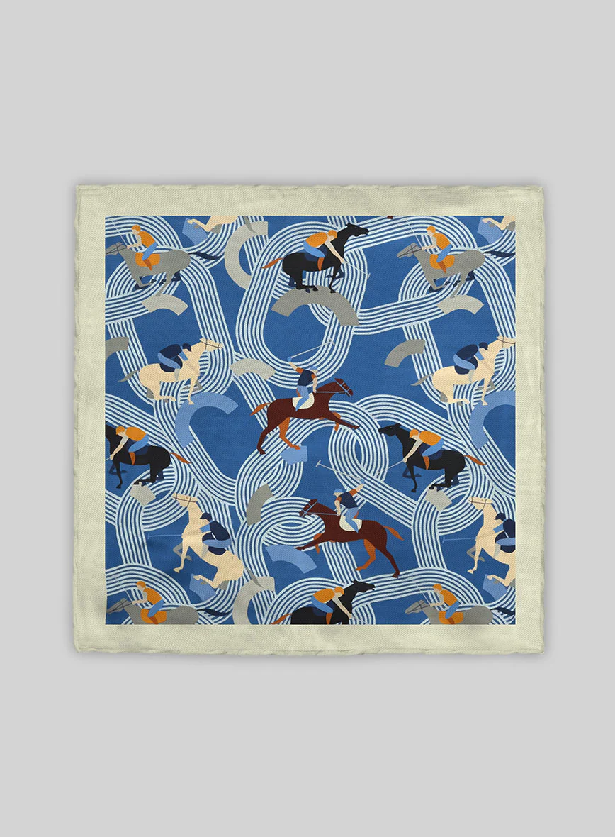Gallop Rhythm Silk Pocket Square - Image 3