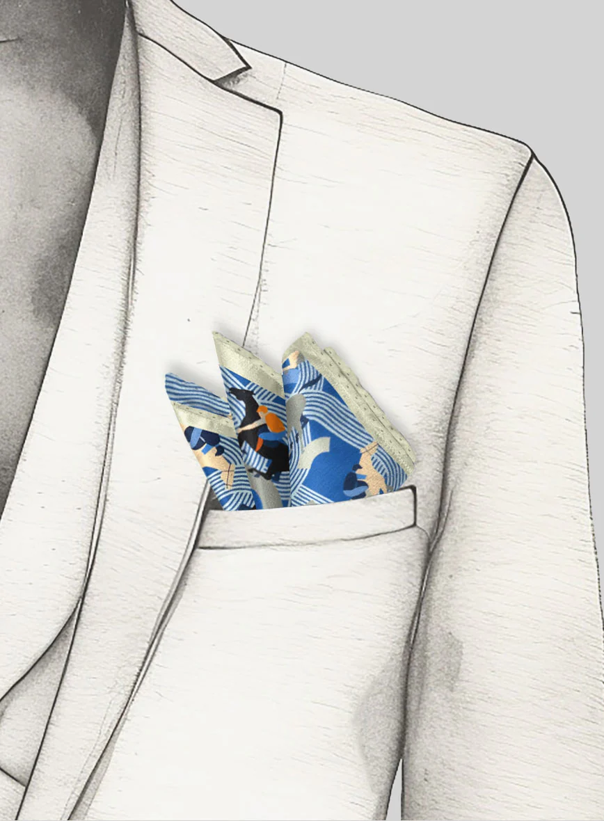 Gallop Rhythm Silk Pocket Square - Image 4