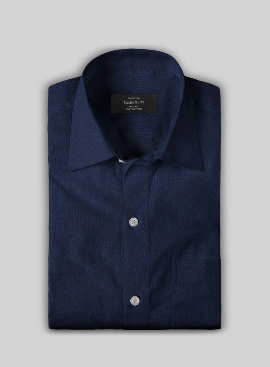 Giza Air Blue Cotton Shirt - Image 2