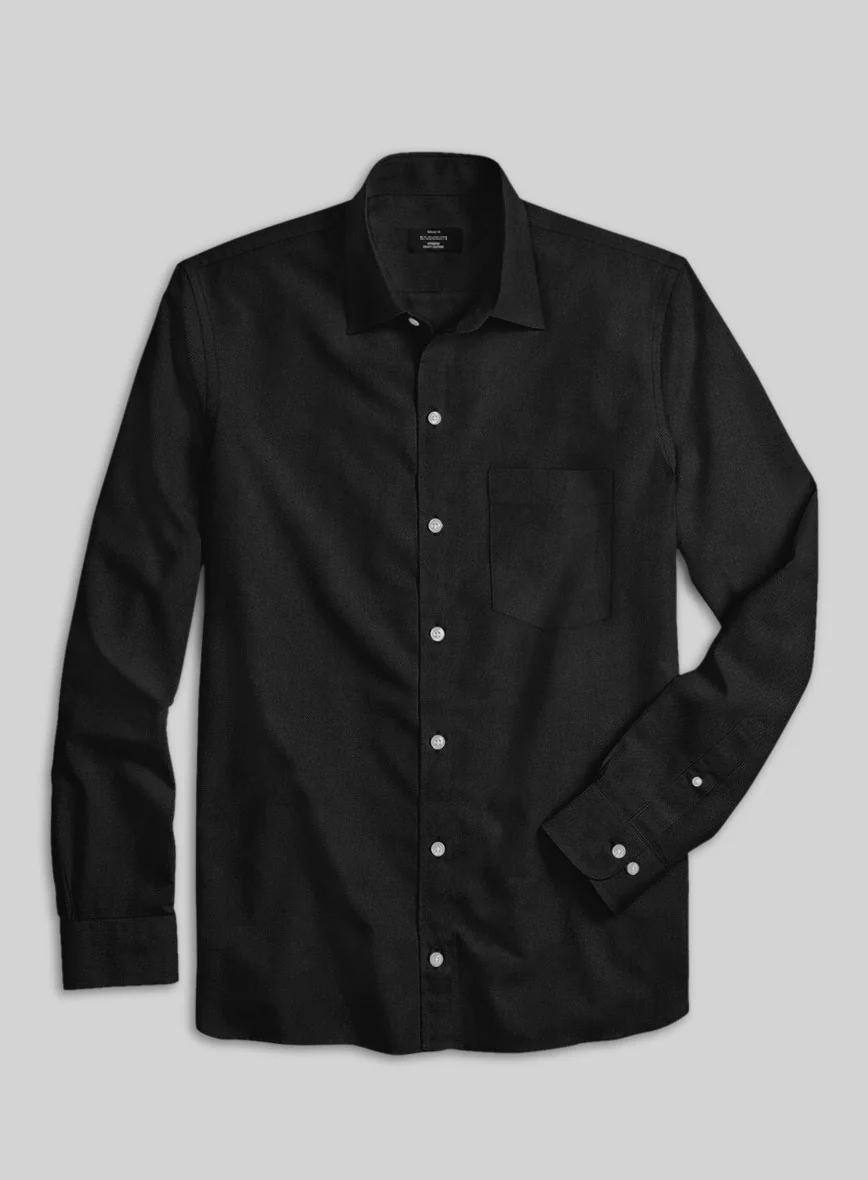 Giza Black Cotton Shirt - Image 3