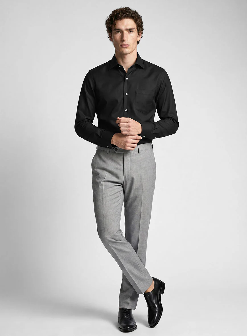 Giza Black Cotton Shirt - Image 4