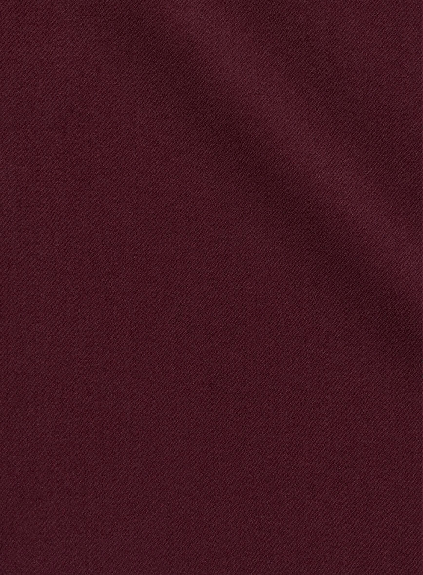 Giza Burgundy Cotton Shirt - Image 5