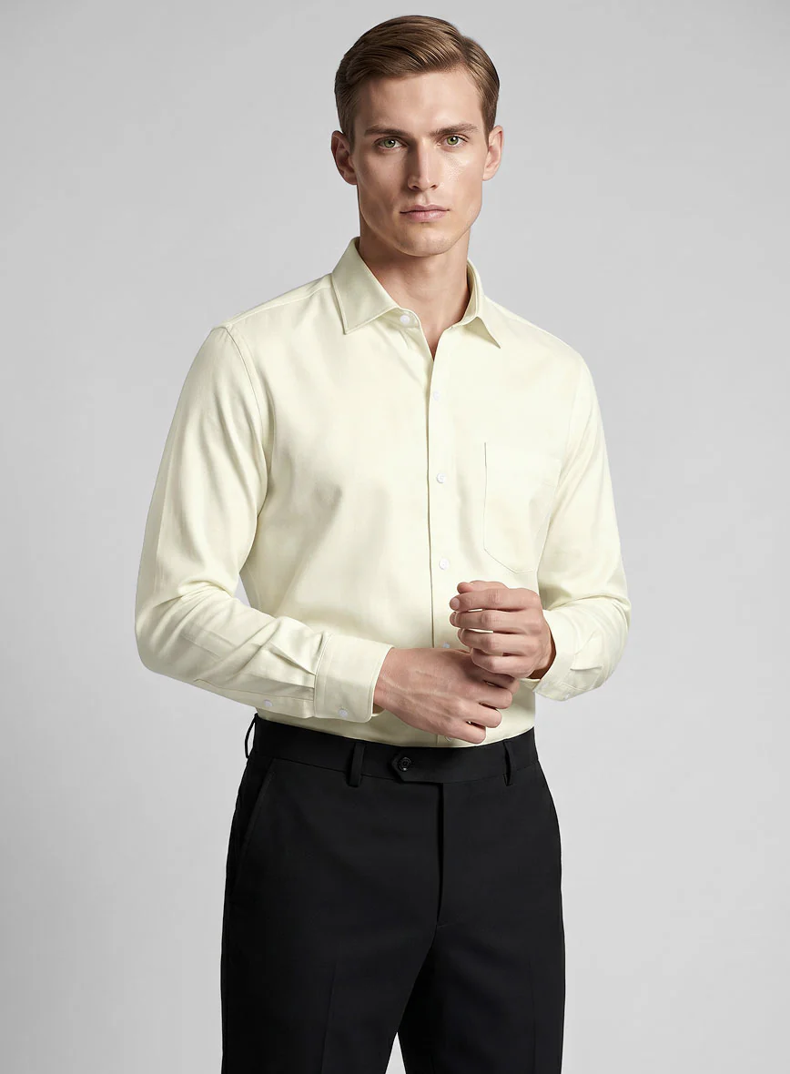 Giza Ivory Cotton Shirt