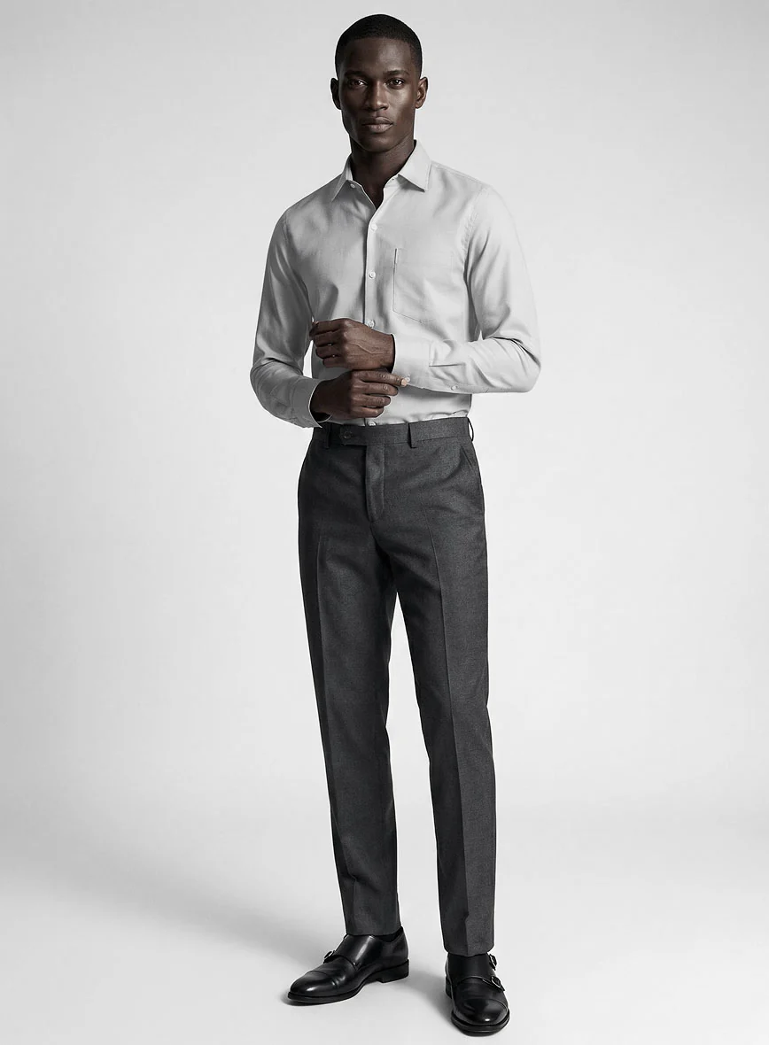 Giza Light Gray Cotton Shirt - Image 4