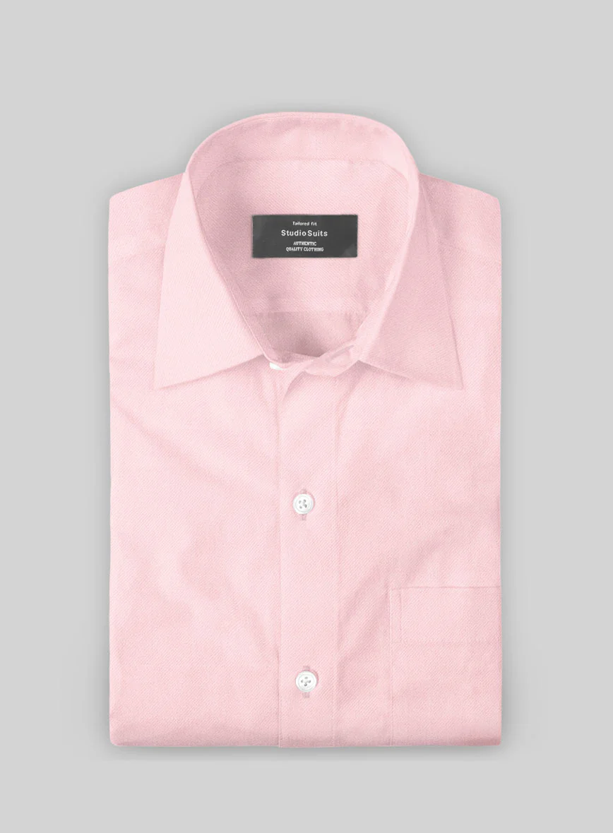 Giza Light Pink Cotton Shirt - Image 2