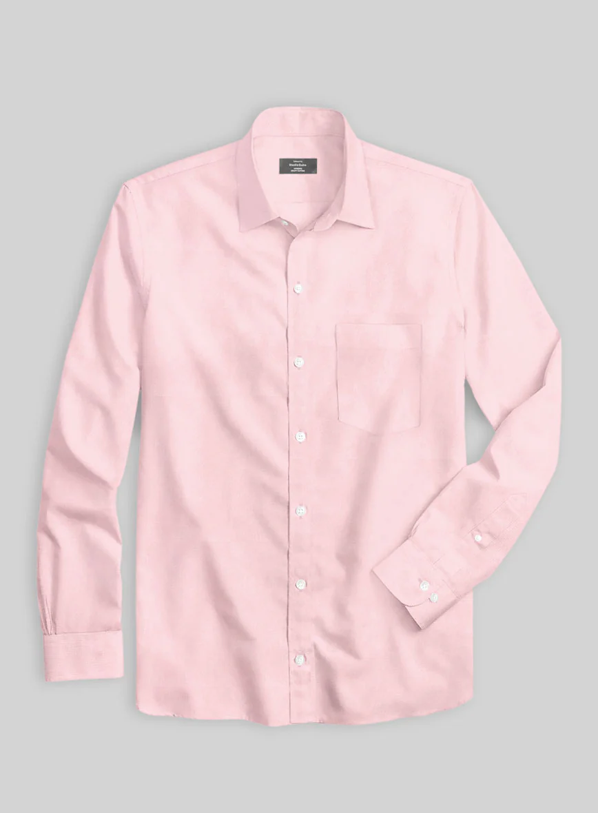 Giza Light Pink Cotton Shirt - Image 3
