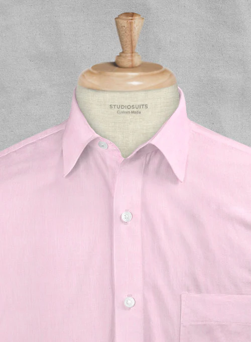 Giza Light Pink Cotton Shirt - Image 2