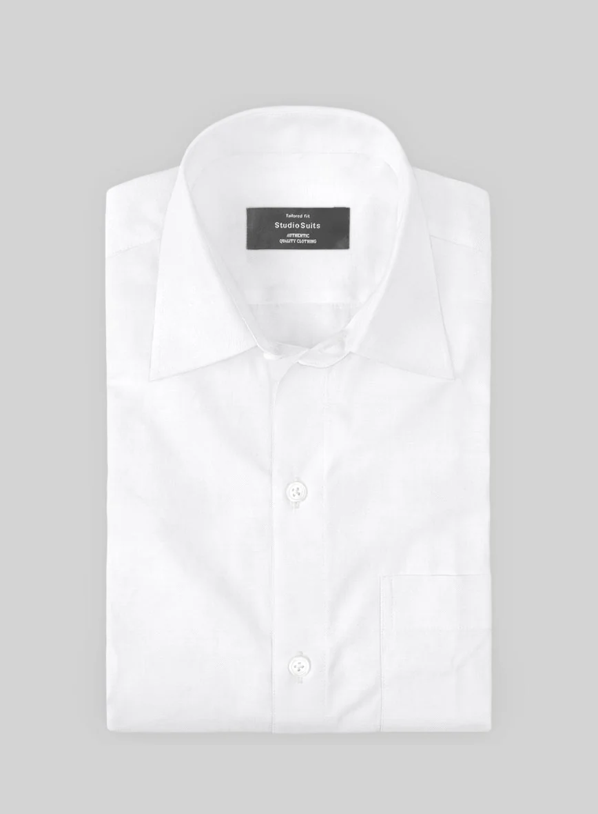 Giza White Cotton Shirt - Image 2