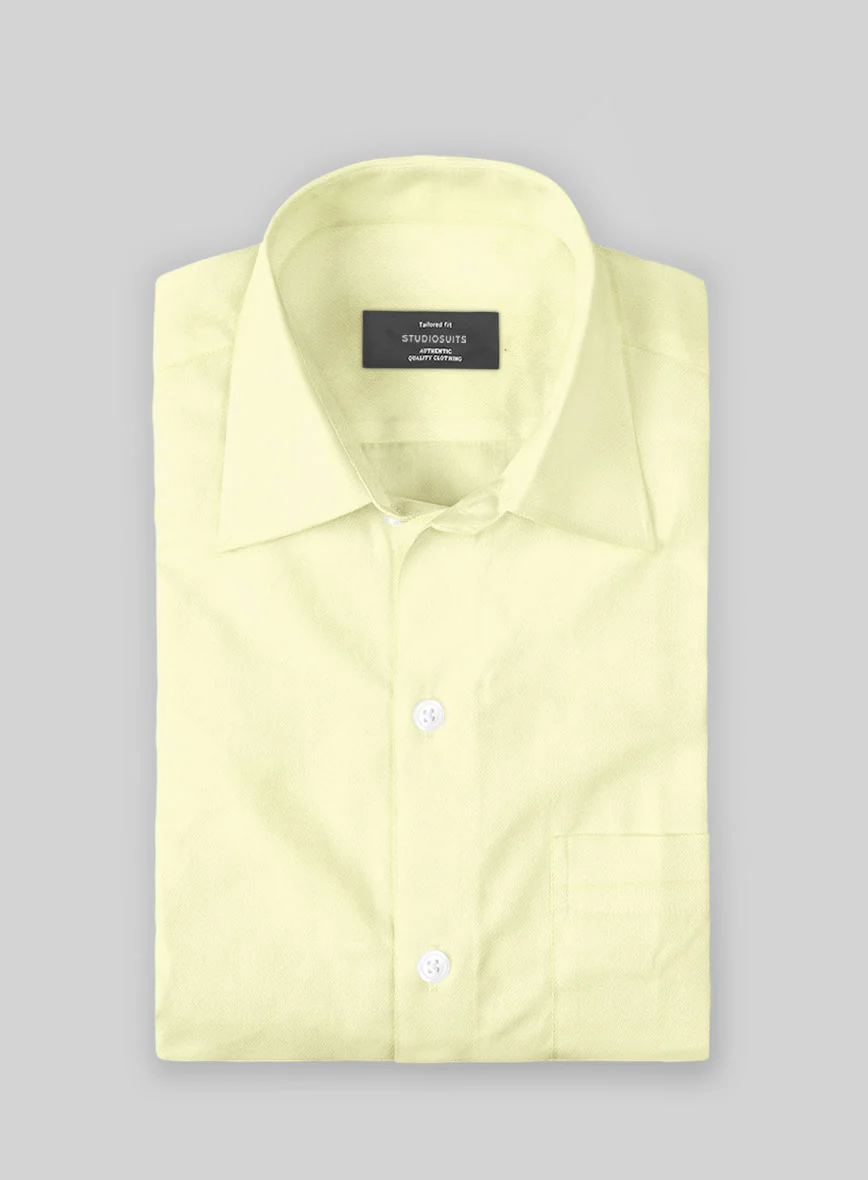 Giza Yellow Cotton Shirt - Image 2