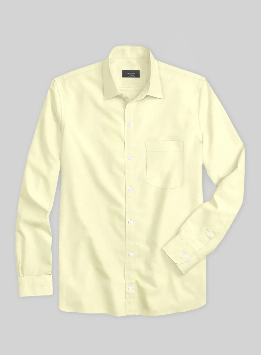 Giza Yellow Cotton Shirt - Image 3