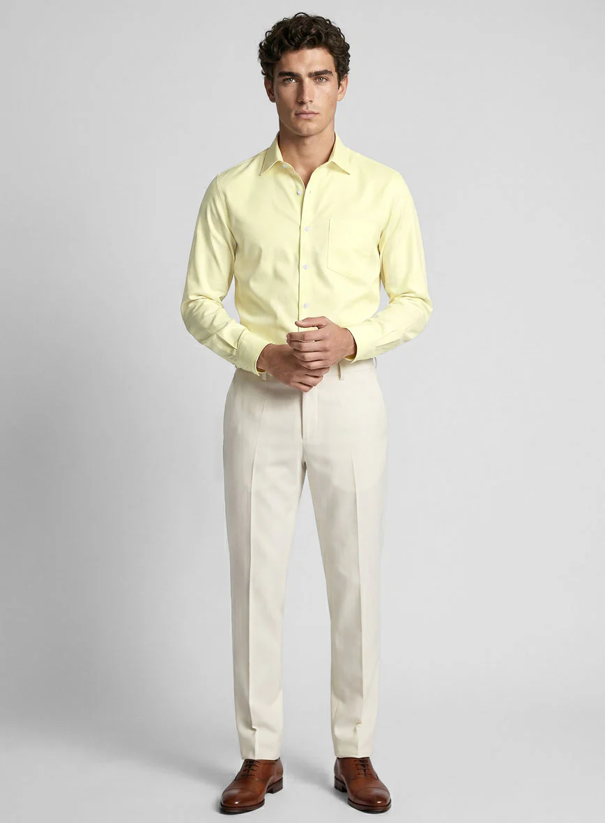 Giza Yellow Cotton Shirt - Image 4
