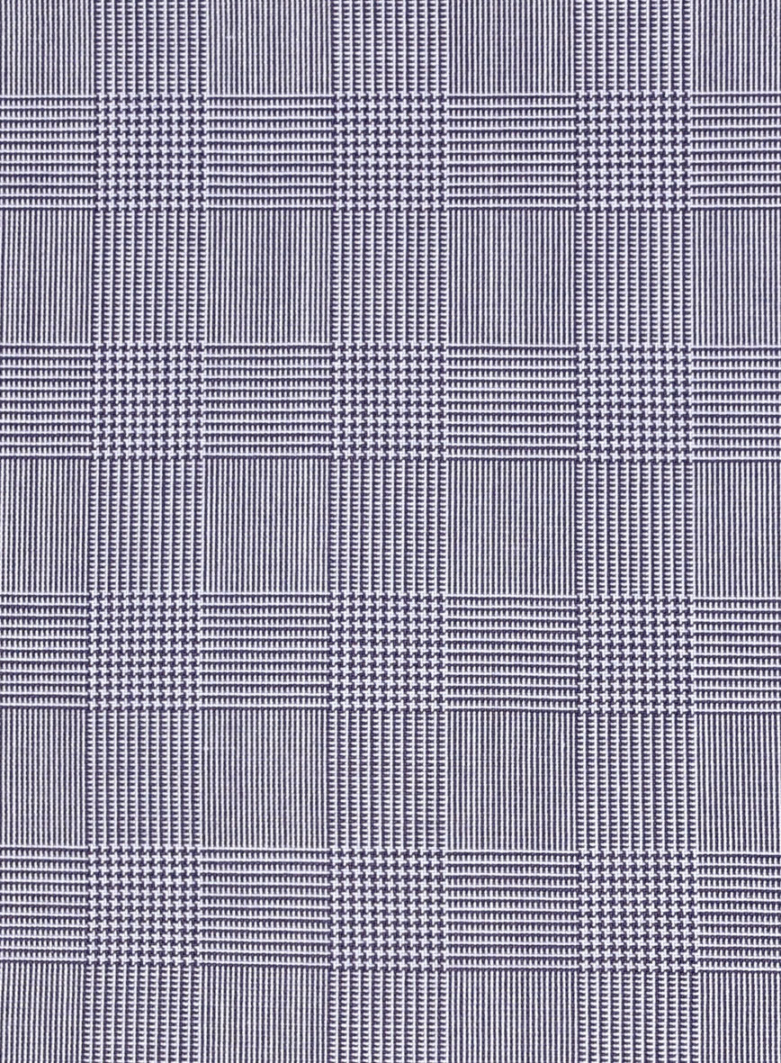 Glen Light Purple Wool Linen Jacket - Image 2