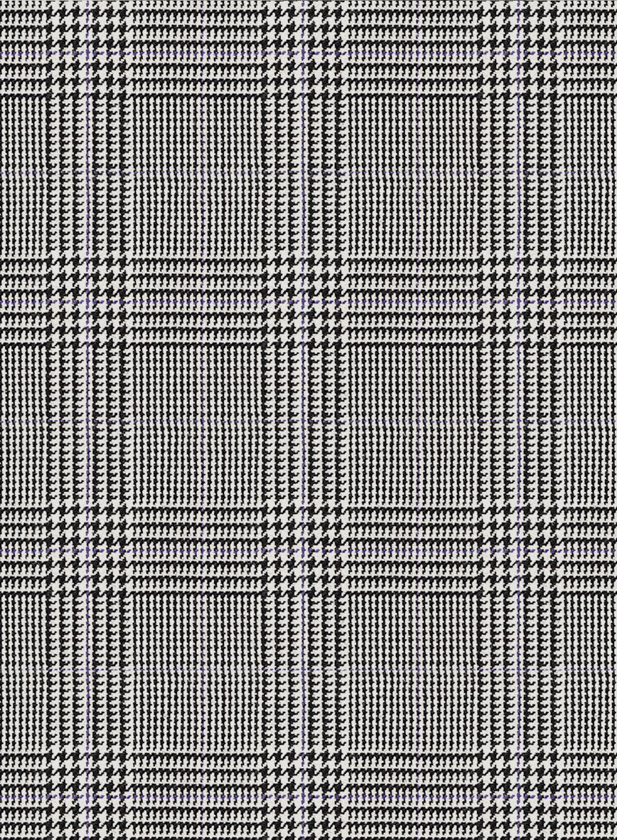 Glen Wool Light Gray Pants - Image 3