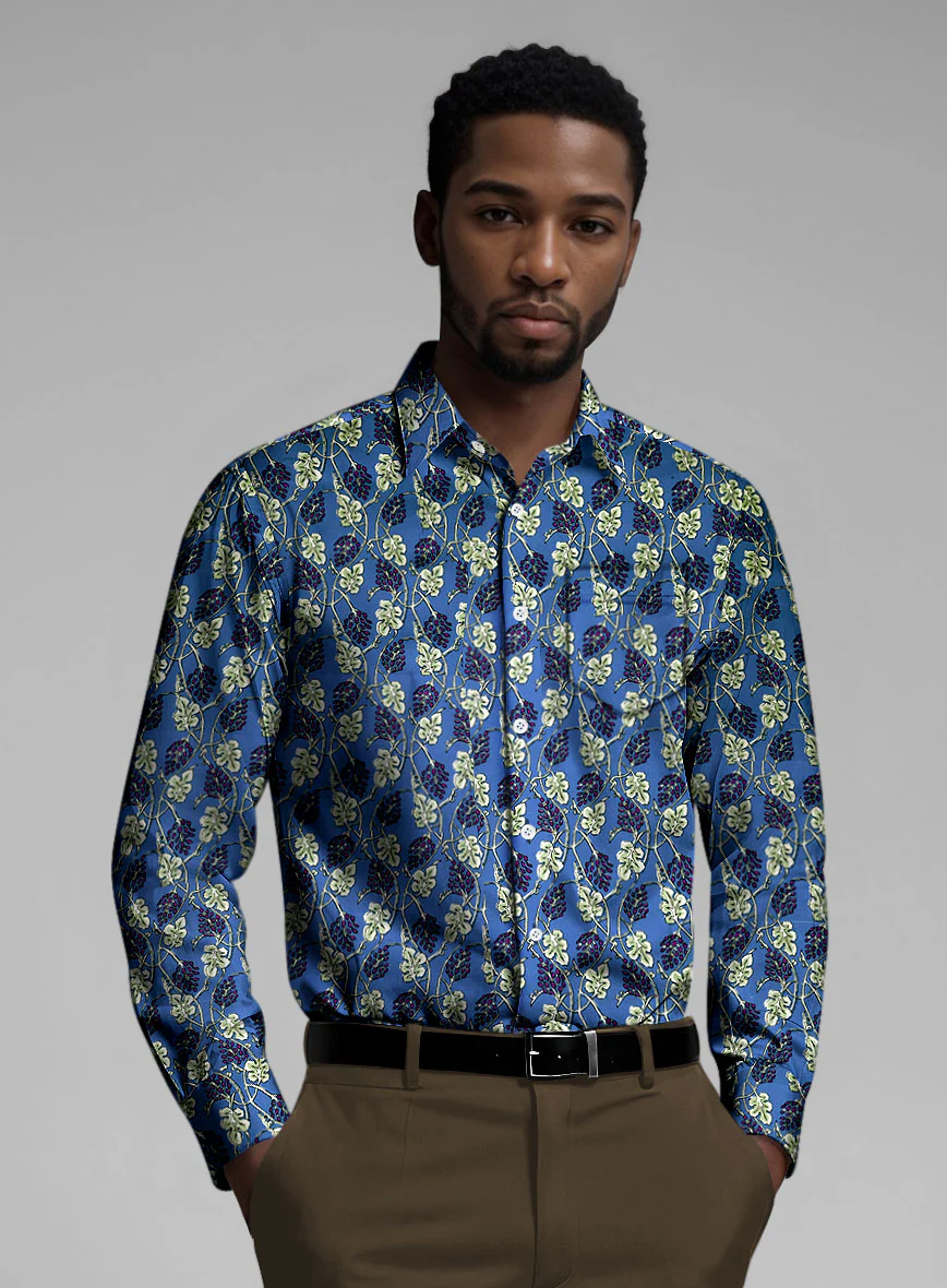 Grapevine Cotton Lycra Shirt - Image 3