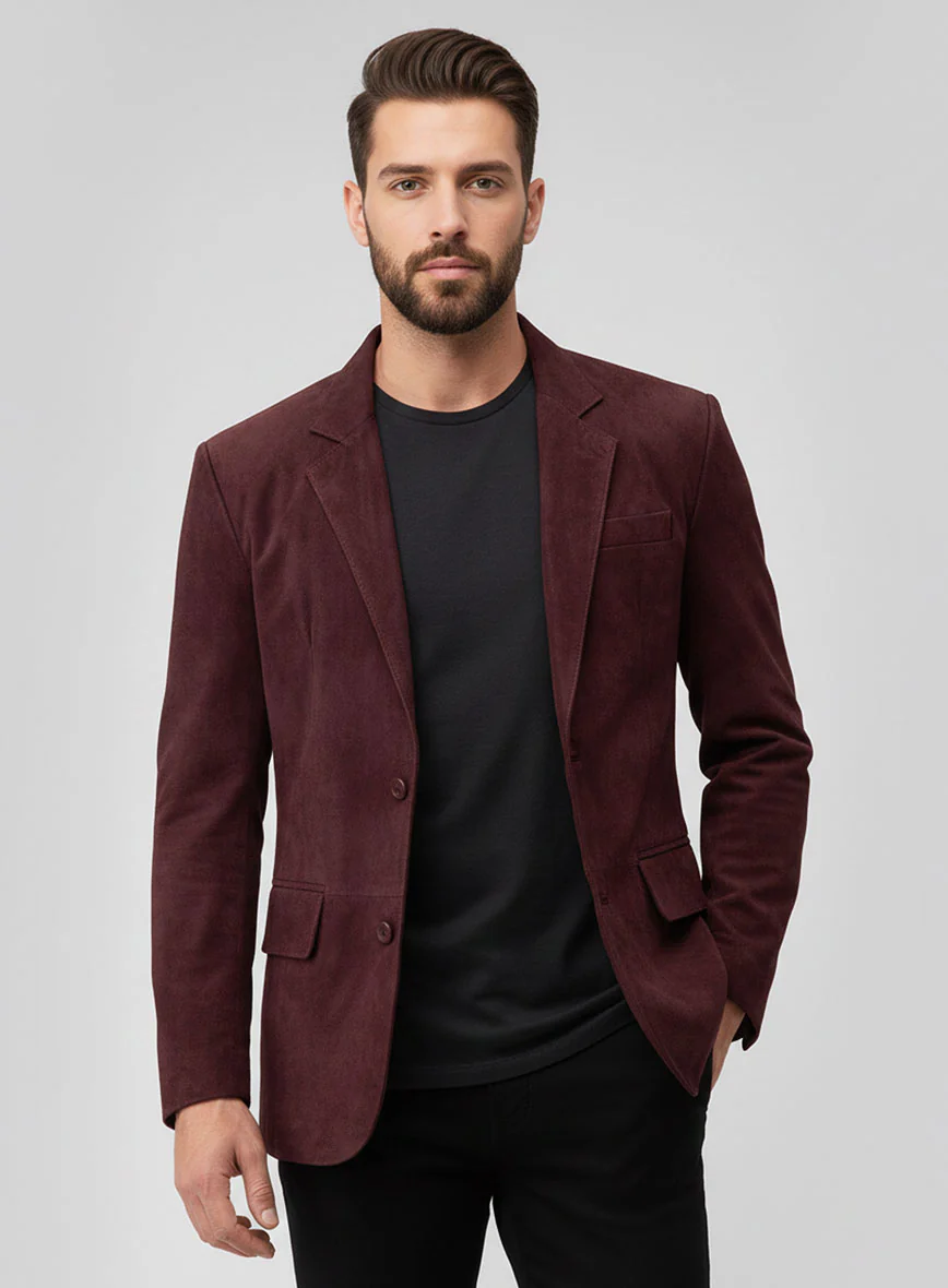 Grapevine Suede Leather Blazer - Image 2