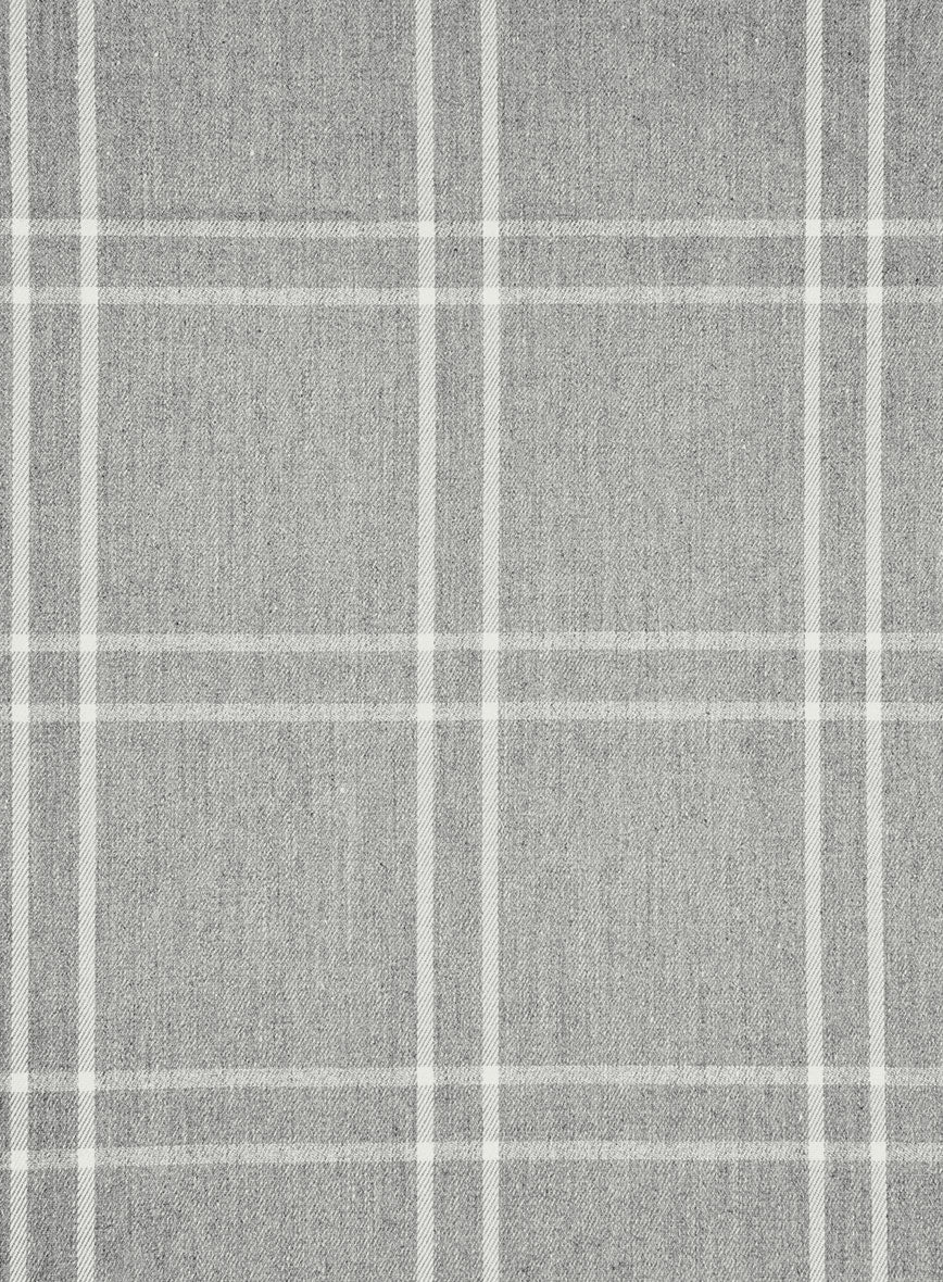 Graphite Grid Cotton Lycra Shirt - Image 4