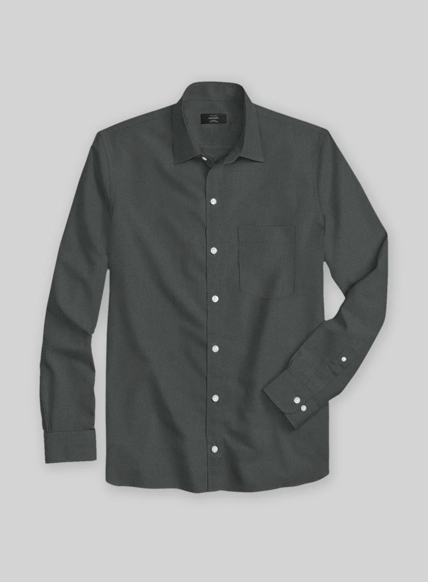 Graphite Stretch Poplene Shirt - Image 3