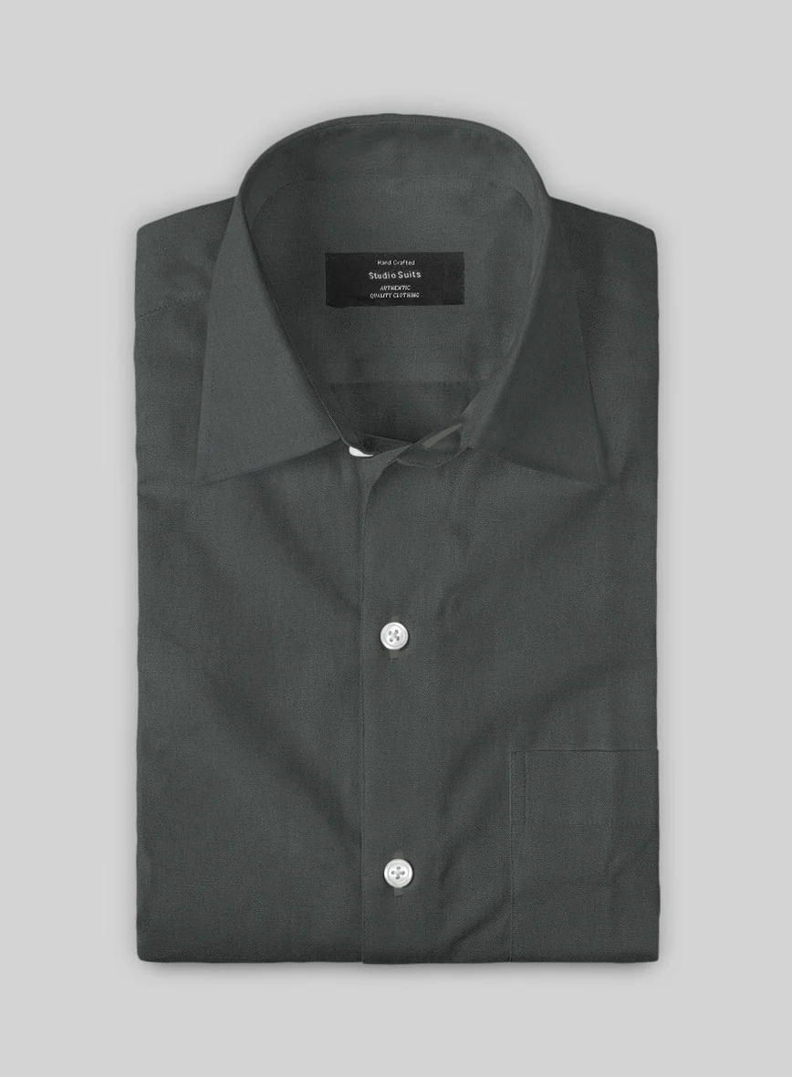 Graphite Stretch Poplene Shirt - Image 3