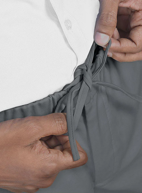 Easy Pants Gray Cotton Canvas - Image 6