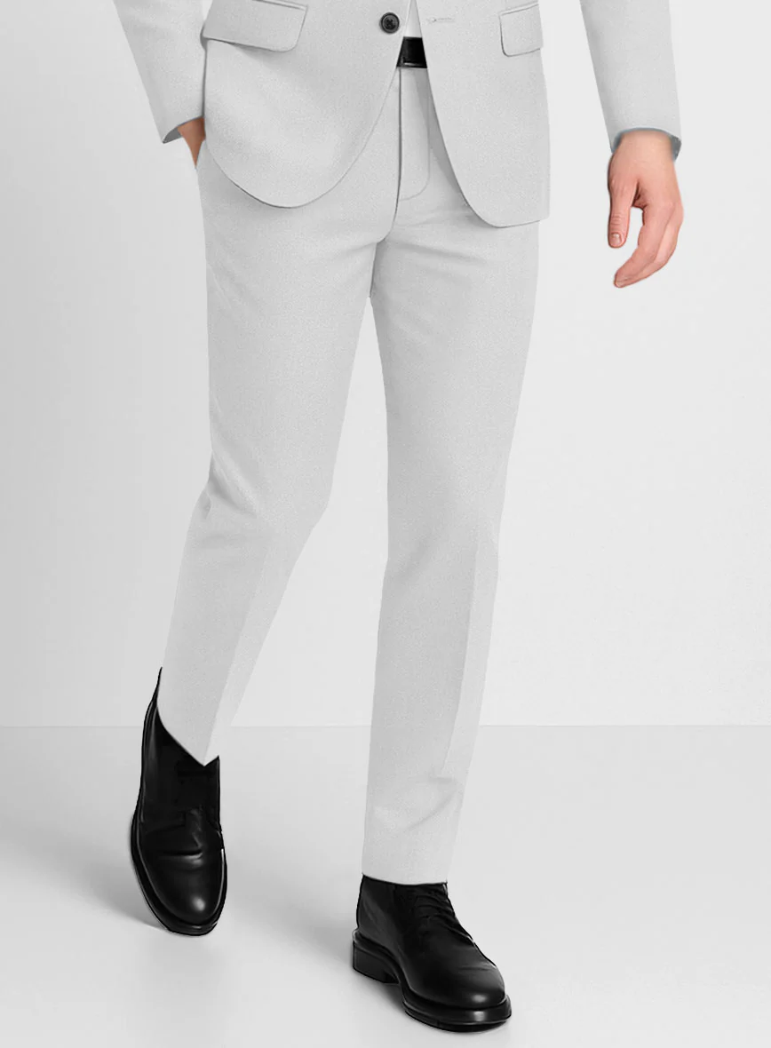 Gray Napoli Stretch Light Weight Cotton Pants - Image 2