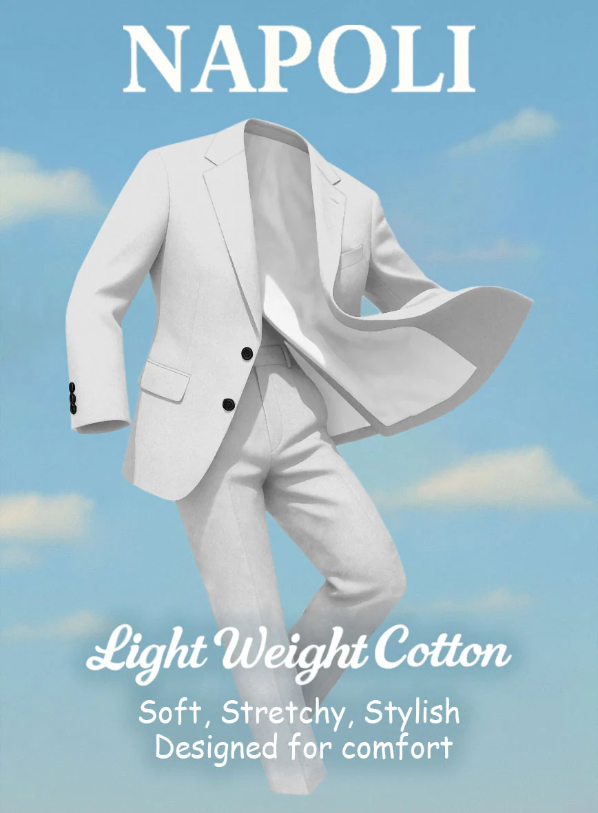 Gray Napoli Stretch Light Weight Cotton Pants - Image 4