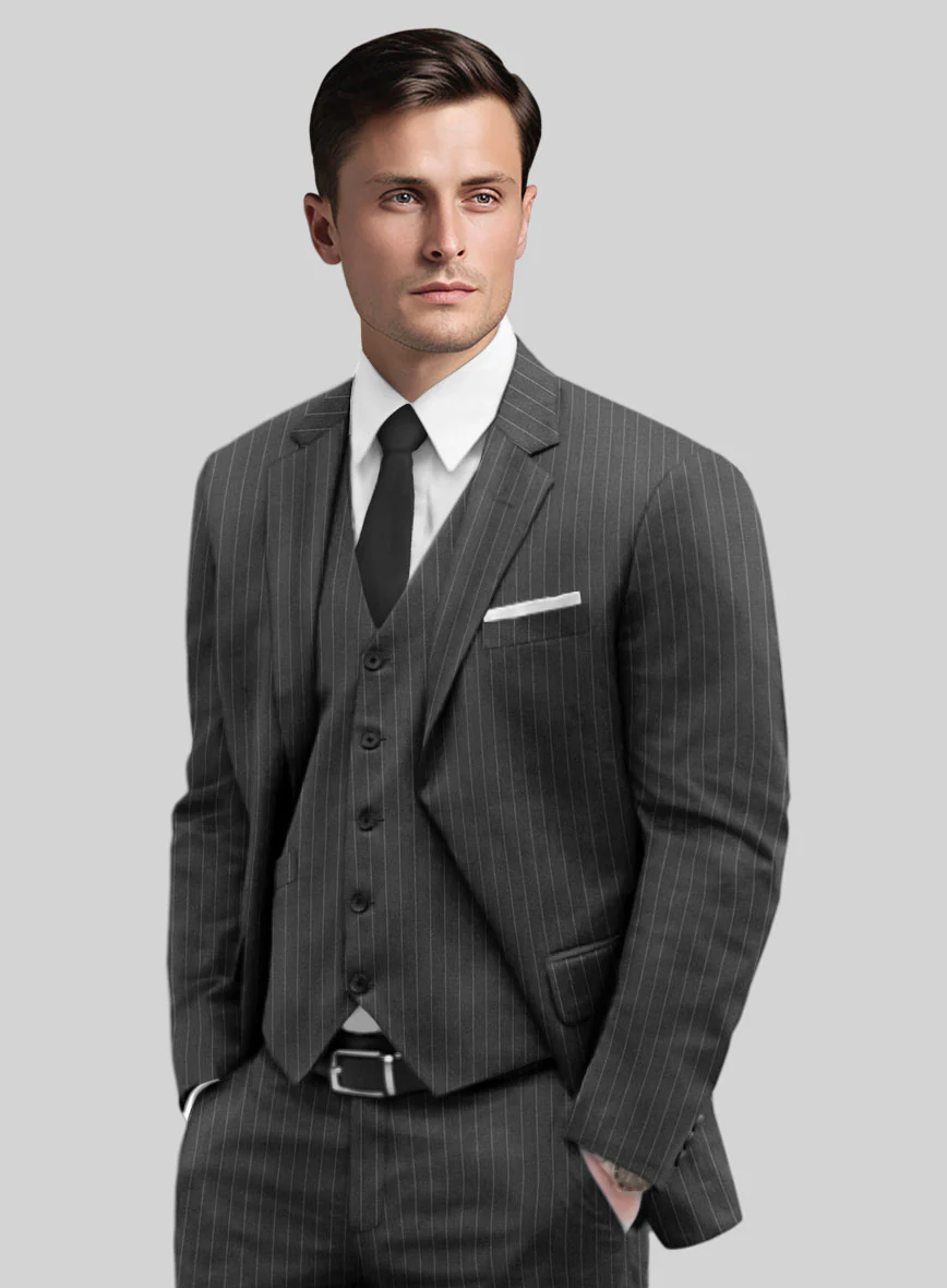 Gray Pinstripe Jacket - Image 2