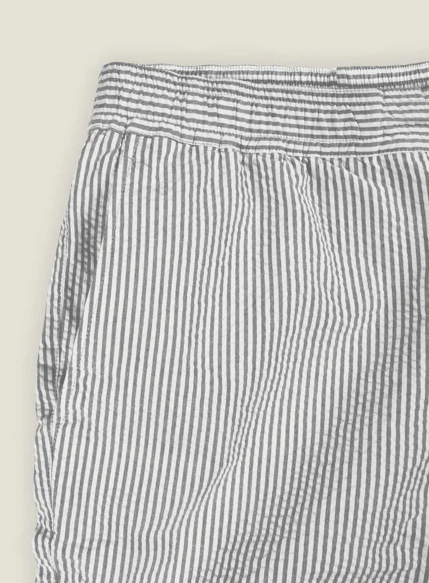 Gray Seersucker Shorts - Image 4