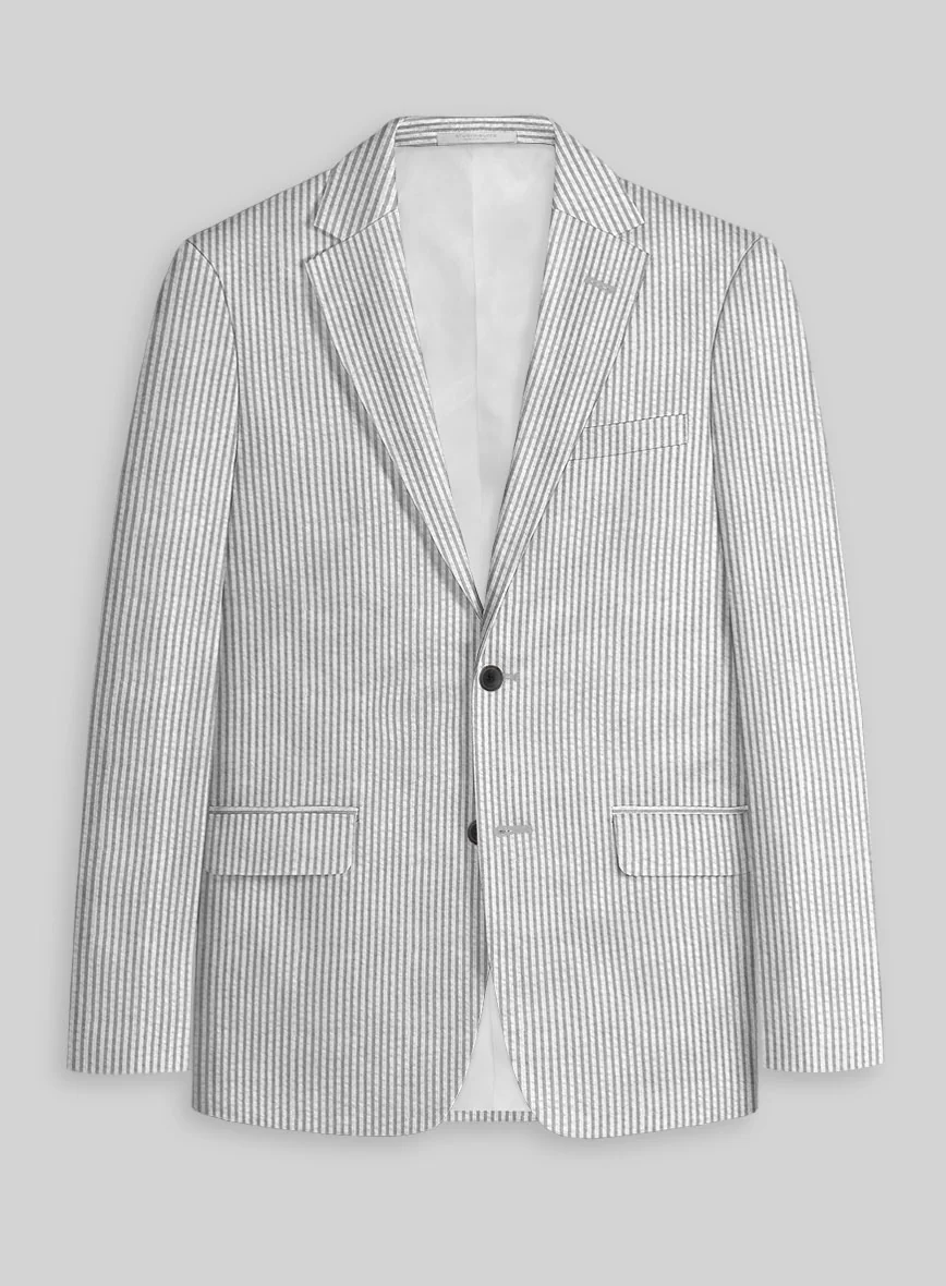 Gray Seersucker Suit - Image 4