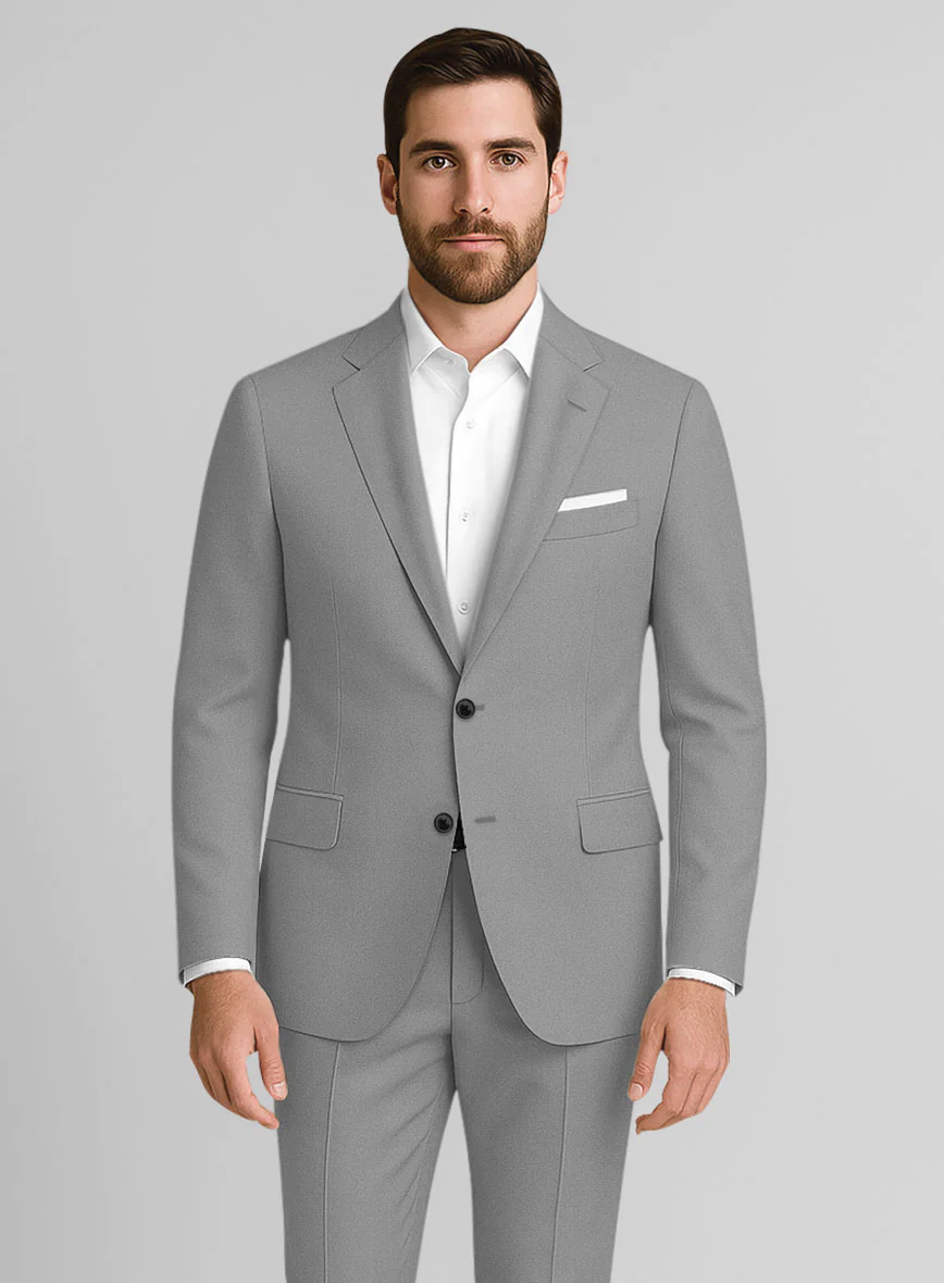 Gray Stretch Chino Jacket - Image 2