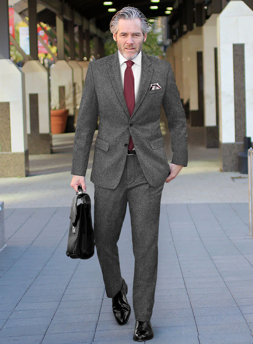 Gray Tweed Suit - Image 2
