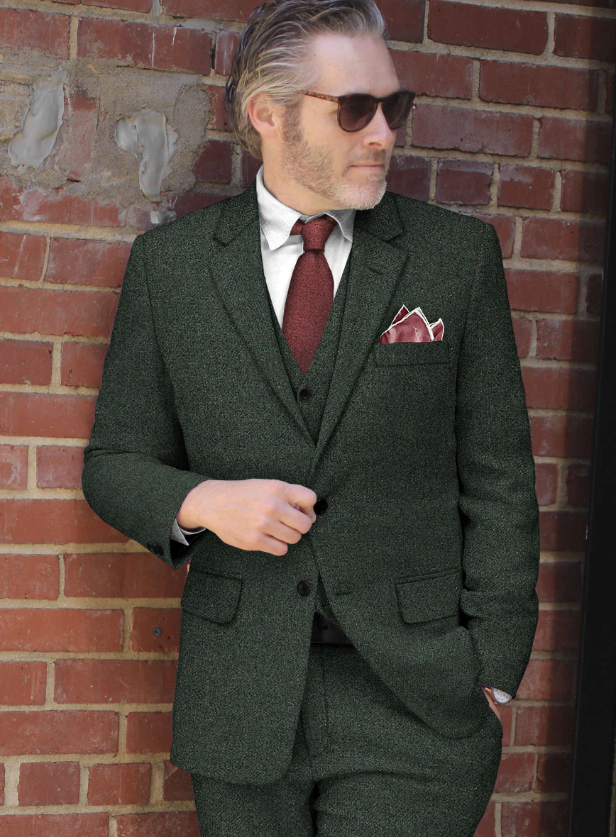 Green Heavy Tweed Suit - Image 5