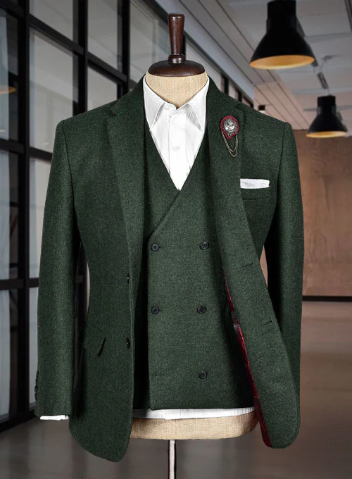 Green Heavy Tweed Suit II - Image 3