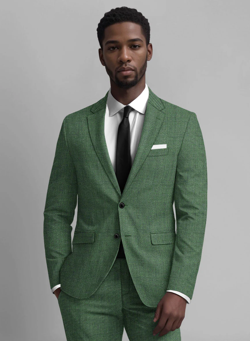 Green Hopsack Jacket - Image 2