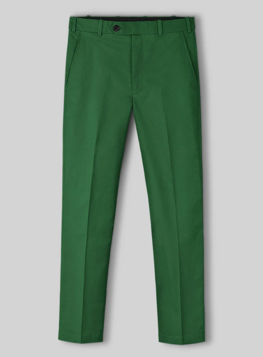 Green Napoli Stretch Light Weight Cotton Suit - Image 4