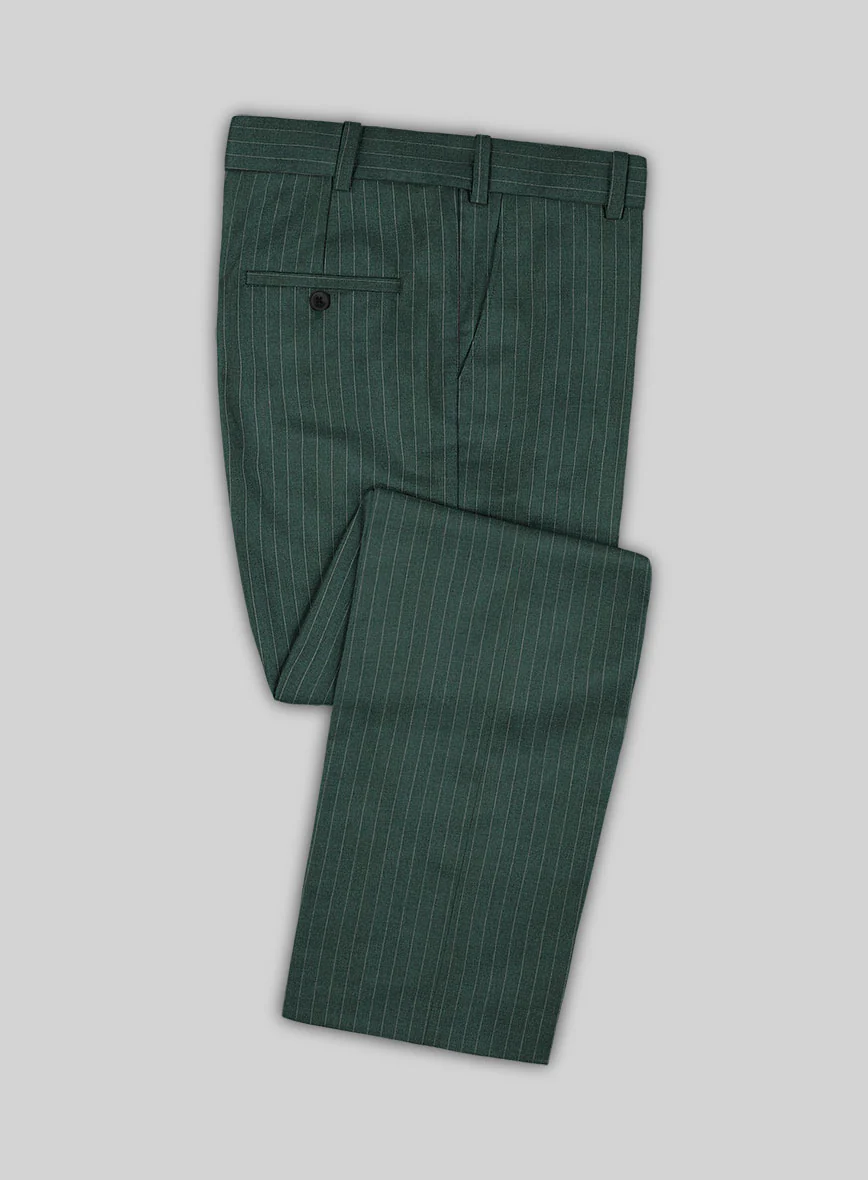 Green Pinstripe Suit - Image 6